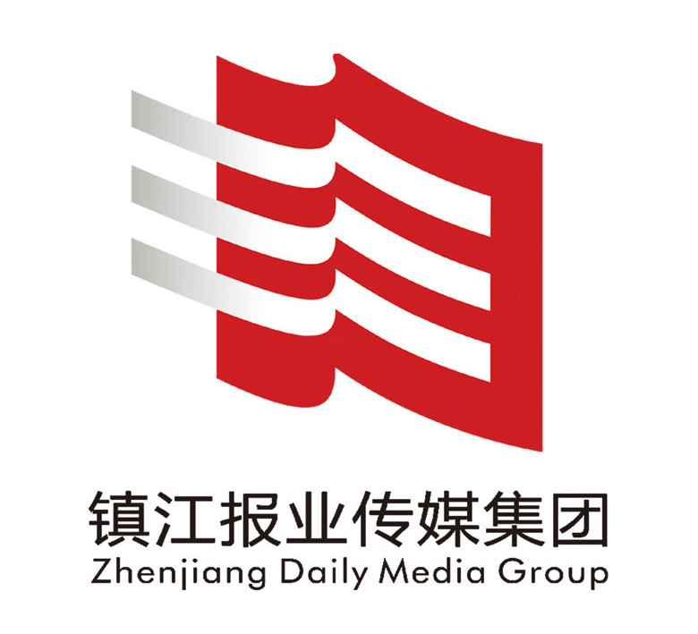 鎮(zhèn)江報(bào)業(yè)傳媒集團(tuán)標(biāo)志，鎮(zhèn)江報(bào)業(yè)傳媒集團(tuán)LOGO，報(bào)業(yè)品牌設(shè)計(jì)