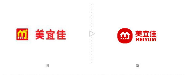 美宜佳便利店LOGO，美宜佳便利店標志，美宜佳新品牌設計，便利店品牌設計