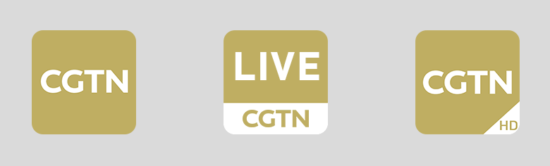 中國環(huán)球電視網(wǎng)CGTN標(biāo)志，中國環(huán)球電視網(wǎng)CGTN LOGO，電視臺標(biāo)志，電視臺LOGO，電視網(wǎng)品牌設(shè)計
