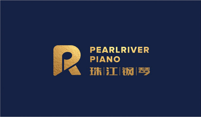 珠江鋼琴標志，珠江鋼琴LOGO，鋼琴品牌設計，全球最大鋼琴制造商