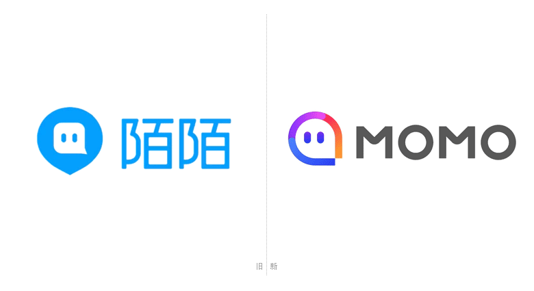 陌陌LOGO，陌陌標(biāo)志，社交平臺(tái)標(biāo)志，社交平臺(tái)LOGO，社交平臺(tái)品牌設(shè)計(jì)