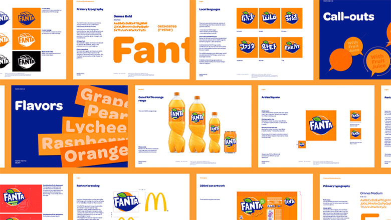 芬達（FANTA）標志，芬達（FANTA）LOGO，芬達（FANTA）品牌形象設(shè)計，飲品包裝設(shè)計，飲品品牌設(shè)計