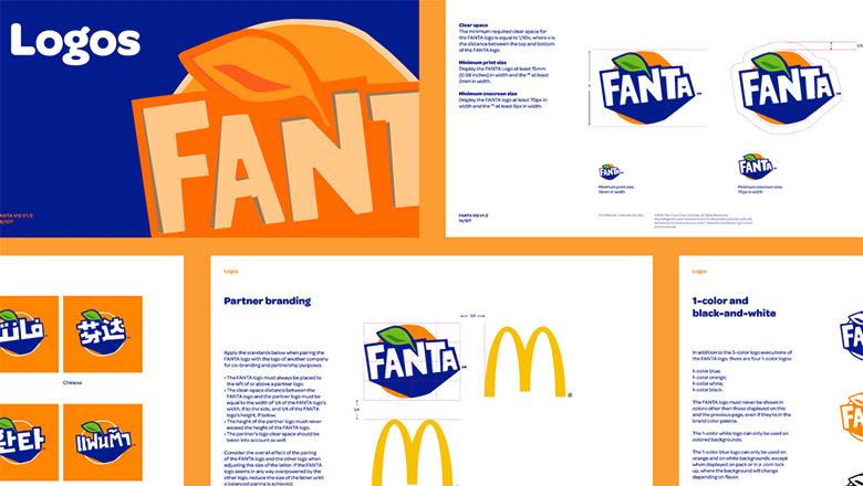 芬達（FANTA）標志，芬達（FANTA）LOGO，芬達（FANTA）品牌形象設(shè)計，飲品包裝設(shè)計，飲品品牌設(shè)計