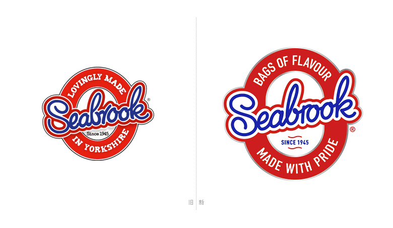 Seabrook薯片LOGO，Seabrook薯片標(biāo)志，知名薯片品牌設(shè)計，薯片品牌包裝設(shè)計，食品品牌形象設(shè)計