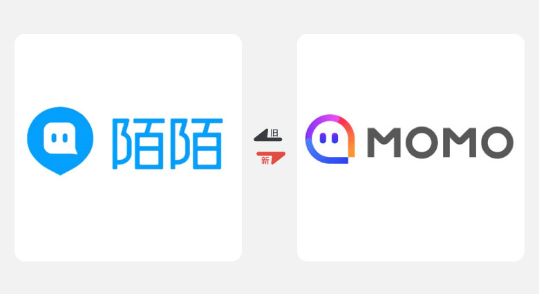 2017年上半年品牌換新LOGO，標(biāo)志設(shè)計(jì)，LOGO設(shè)計(jì)，陌陌LOGO