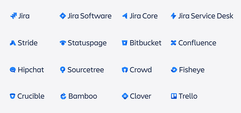 AtlassianLOGO，Atlassian標(biāo)志，Atlassian形象設(shè)計(jì)，軟件開發(fā)標(biāo)志設(shè)計(jì)，軟件開發(fā)品牌設(shè)計(jì)