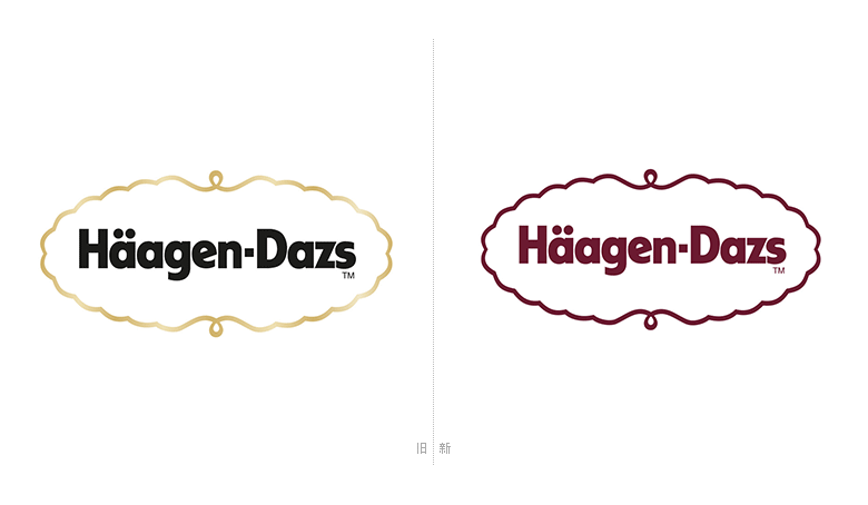 哈根達斯標志，哈根達斯LOGO，哈根達斯包裝，哈根達斯品牌形象設(shè)計，冰淇淋品牌設(shè)計，雪糕品牌設(shè)計