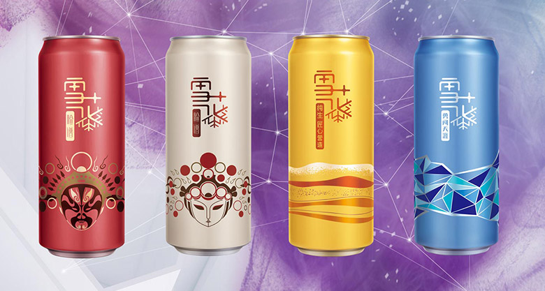 雪花啤酒標(biāo)志，雪花啤酒LOGO，雪花啤酒包裝設(shè)計，雪花啤酒形象設(shè)計，啤酒品牌設(shè)計