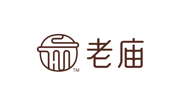 老廟黃金標志，老廟黃金LOGO，老廟黃金店面設(shè)計，老廟黃金品牌形象設(shè)計，黃金珠寶品牌設(shè)計