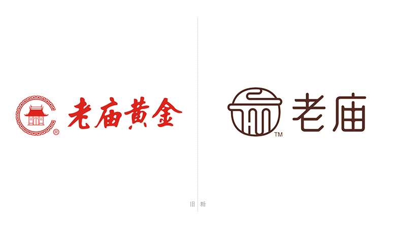 老廟黃金標志，老廟黃金LOGO，老廟黃金店面設(shè)計，老廟黃金品牌形象設(shè)計，黃金珠寶品牌設(shè)計