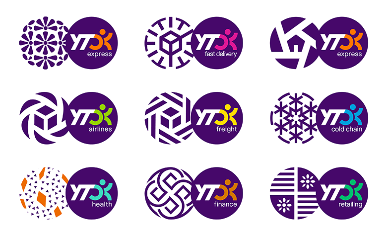 圓通速遞標志，圓通速遞LOGO，圓通速遞品牌形象，速遞品牌設計，快遞品牌設計