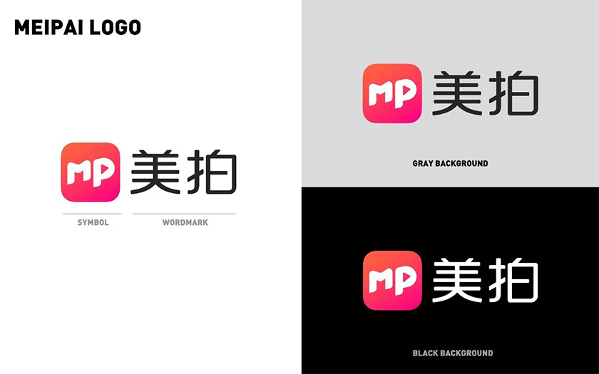 美拍標(biāo)志，美拍LOGO，美拍形象設(shè)計(jì)，視頻品牌設(shè)計(jì)
