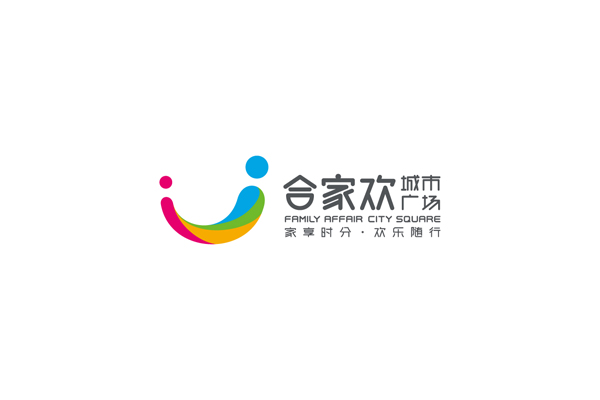 合家歡城市廣場標志設(shè)計,品牌VI形象設(shè)計_全力設(shè)計