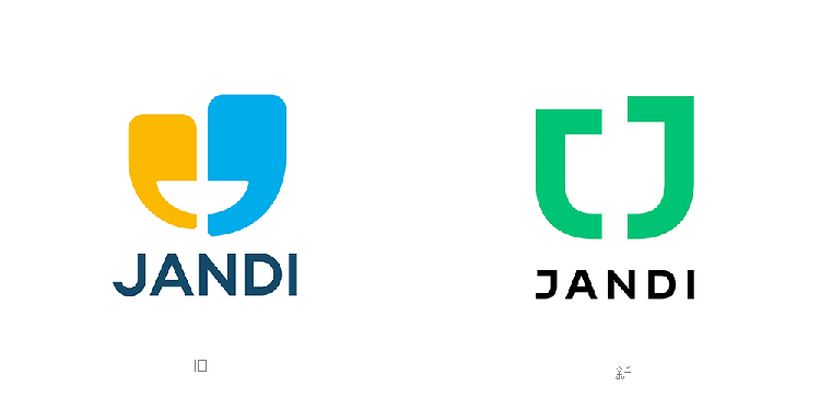 韓國(guó)通信平臺(tái)JANDIlogo設(shè)計(jì),韓國(guó)通信平臺(tái)JANDI標(biāo)志設(shè)計(jì),韓國(guó)通信平臺(tái)JANDI標(biāo)志更新,通信品牌標(biāo)志設(shè)計(jì)