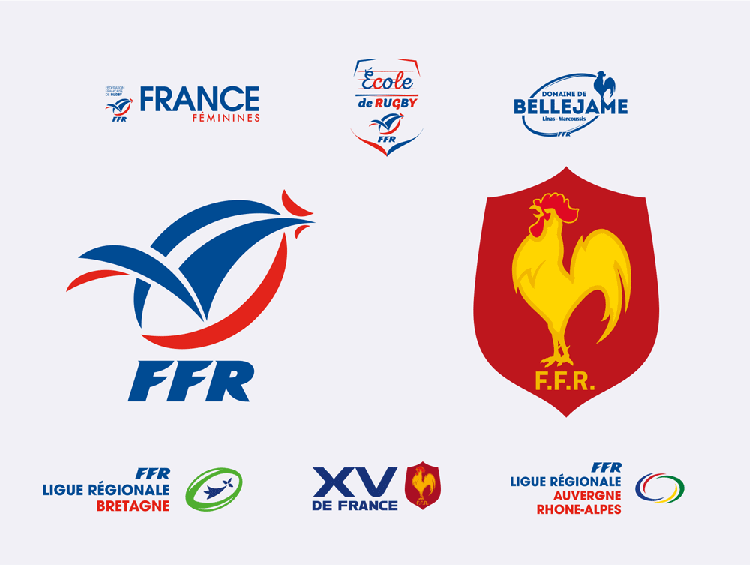 法國橄欖球聯(lián)合會(huì)（FFR）LOGO,法國橄欖球聯(lián)合會(huì)（FFR）標(biāo)志,法國橄欖球聯(lián)合會(huì)（FFR）品牌形象設(shè)計(jì)