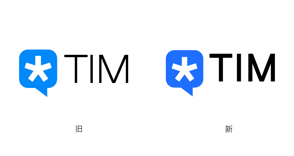騰訊QQ簡潔版TIM標志,騰訊QQ簡潔版TIM LOGO,騰訊QQ簡潔版TIM品牌設計