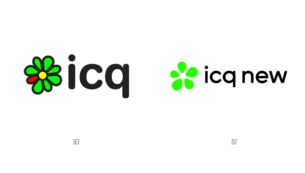 ICQ即時聊天軟件LOGO,ICQ即時聊天軟件標志,ICQ即時聊天軟件品牌形象設(shè)計,聊天軟件品牌設(shè)計